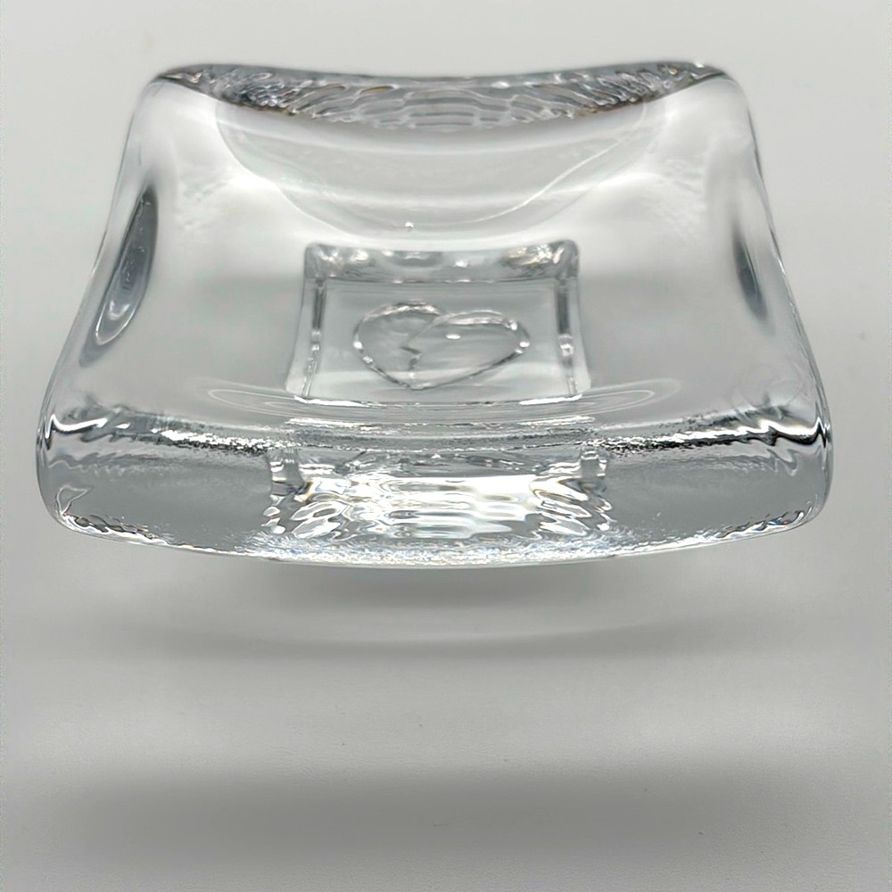 Kosta Boda Footed Glass Trinket Dish Designed by Bertil Vallien